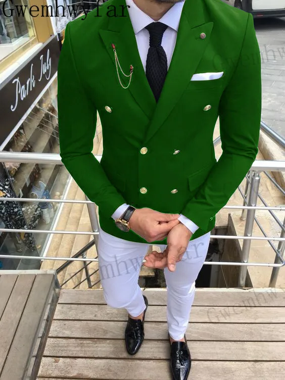 Gwenhwyfar Summer Green Slim Fit Men Suits For Groom Wedding Double Breasted Tuxedo 2 Piece Jacket Pants Set Formal Prom Costume
Gwenhwyfar Summer Green Slim Fit Men Suits For Groom Wedding Double Breasted Tuxedo 2 Piece Jacket Pants Set Formal Prom Costume
