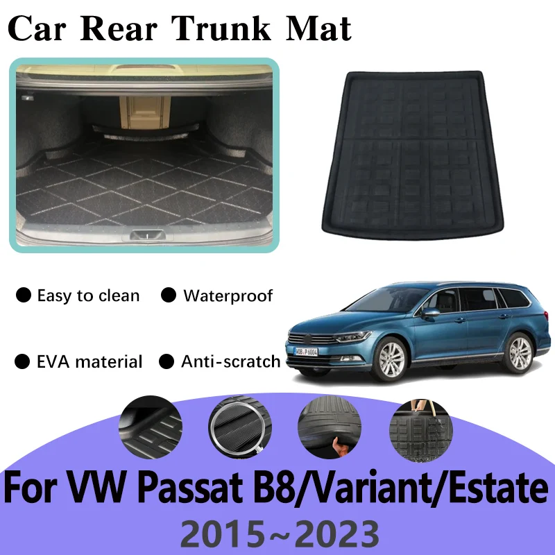 Коврик в багажник из ЭВА для Volkswagen VW Passat B8 Variant Estate 2015 ~ 2023, противоскользящий лоток для хранения с полной защитой, легко чистящиеся аксессуары 
Коврик в багажник из ЭВА для Volkswagen VW Passat B8 Variant Estate 2015 ~ 2023, противоскользящий лоток для хранения с полной защитой, легко чистящиеся аксессуары