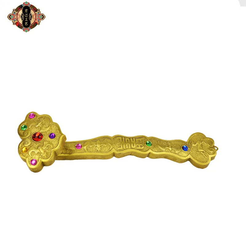 Large Brass Gemstone Ruyi Entrance Copper Gift Ornament
Large Brass Gemstone Ruyi Entrance Copper Gift Ornament