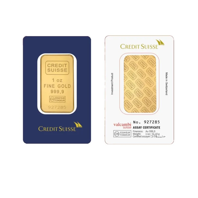 Wholesale Suisse 1oz Gold Bar Non-magnetic Gold Bullion Sealed Packing with Different Serial Number
Wholesale Suisse 1oz Gold Bar Non-magnetic Gold Bullion Sealed Packing with Different Serial Number