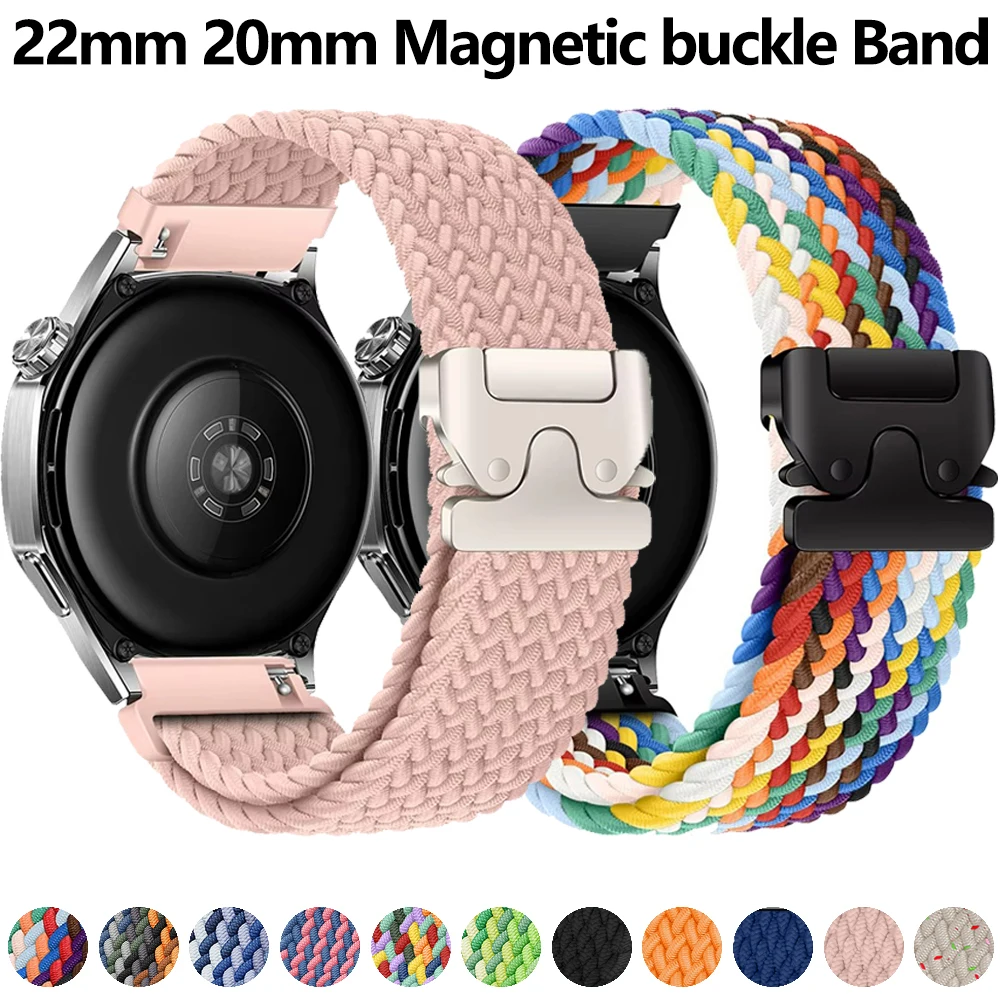 22mm 20mm Braided Strap for Samsung Galaxy Watch 7 44mm 40mm 6 5 4 Classic Nylon Bracelet for Huawei Watch GT5 4 Pro 46mm Strap
22mm 20mm Braided Strap for Samsung Galaxy Watch 7 44mm 40mm 6 5 4 Classic Nylon Bracelet for Huawei Watch GT5 4 Pro 46mm Strap