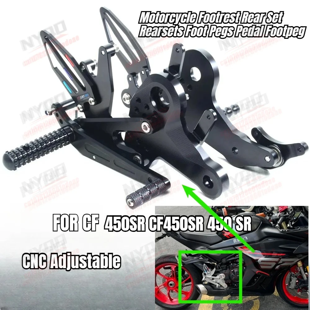 Motorcycle Footrest Rear Set Rearsets Foot Pegs Pedal Footpeg for CF 450SR CF450SR 450 SR CNC Adjustable
Motorcycle Footrest Rear Set Rearsets Foot Pegs Pedal Footpeg for CF 450SR CF450SR 450 SR CNC Adjustable