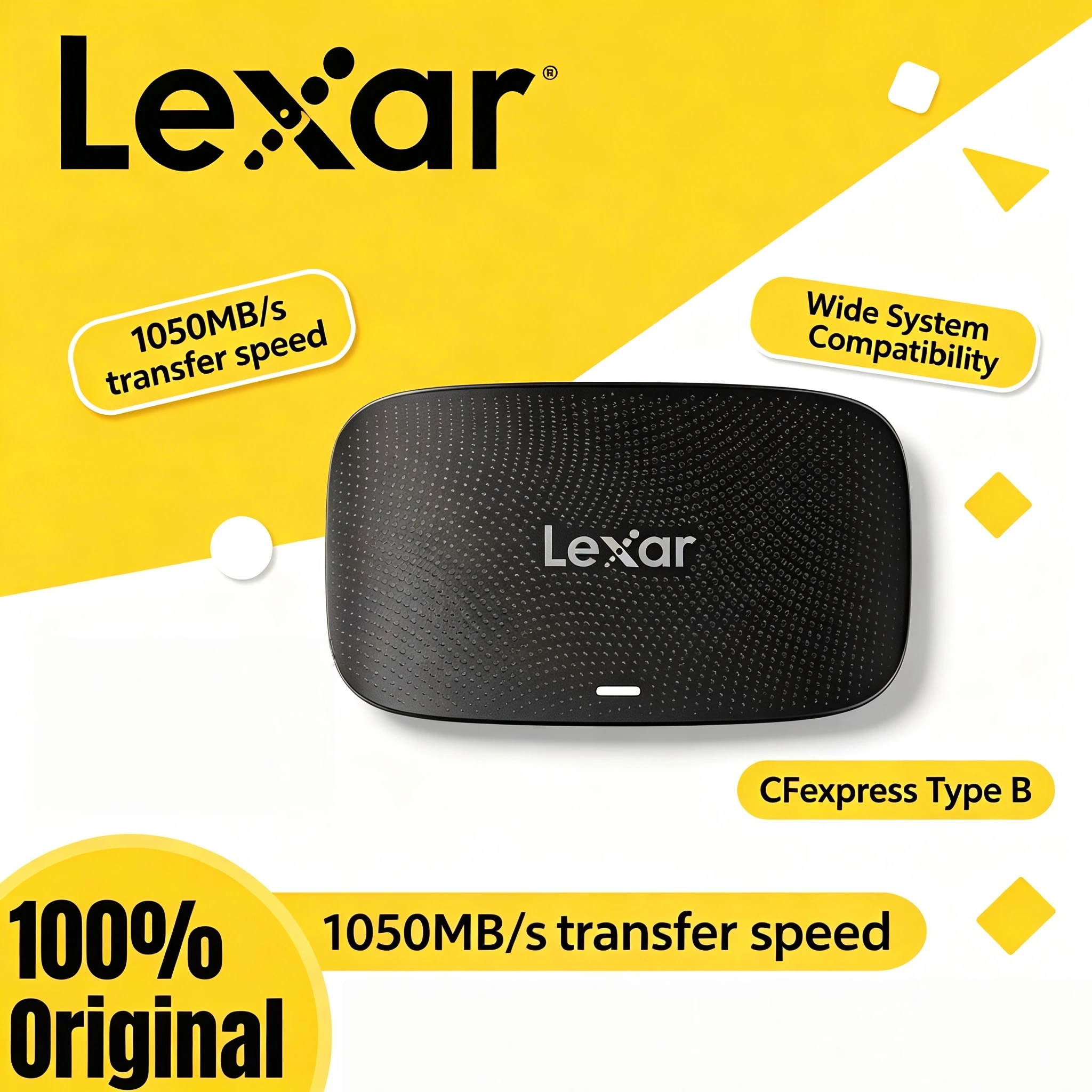 Lexar Professional RW520 CFexpress Type B SD Dual Card Reader USB 3.2 Gen2 High Performance for 4K Content Creation Pro Kit
Lexar Professional RW520 CFexpress Type B SD Dual Card Reader USB 3.2 Gen2 High Performance for 4K Content Creation Pro Kit