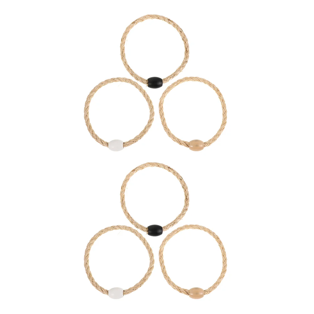 6pcs Rope Toss Game Black White Jute Rings Outdoor Lawn Beach Party Yard Games Family Fun Halloween Entertainment
6pcs Rope Toss Game Black White Jute Rings Outdoor Lawn Beach Party Yard Games Family Fun Halloween Entertainment