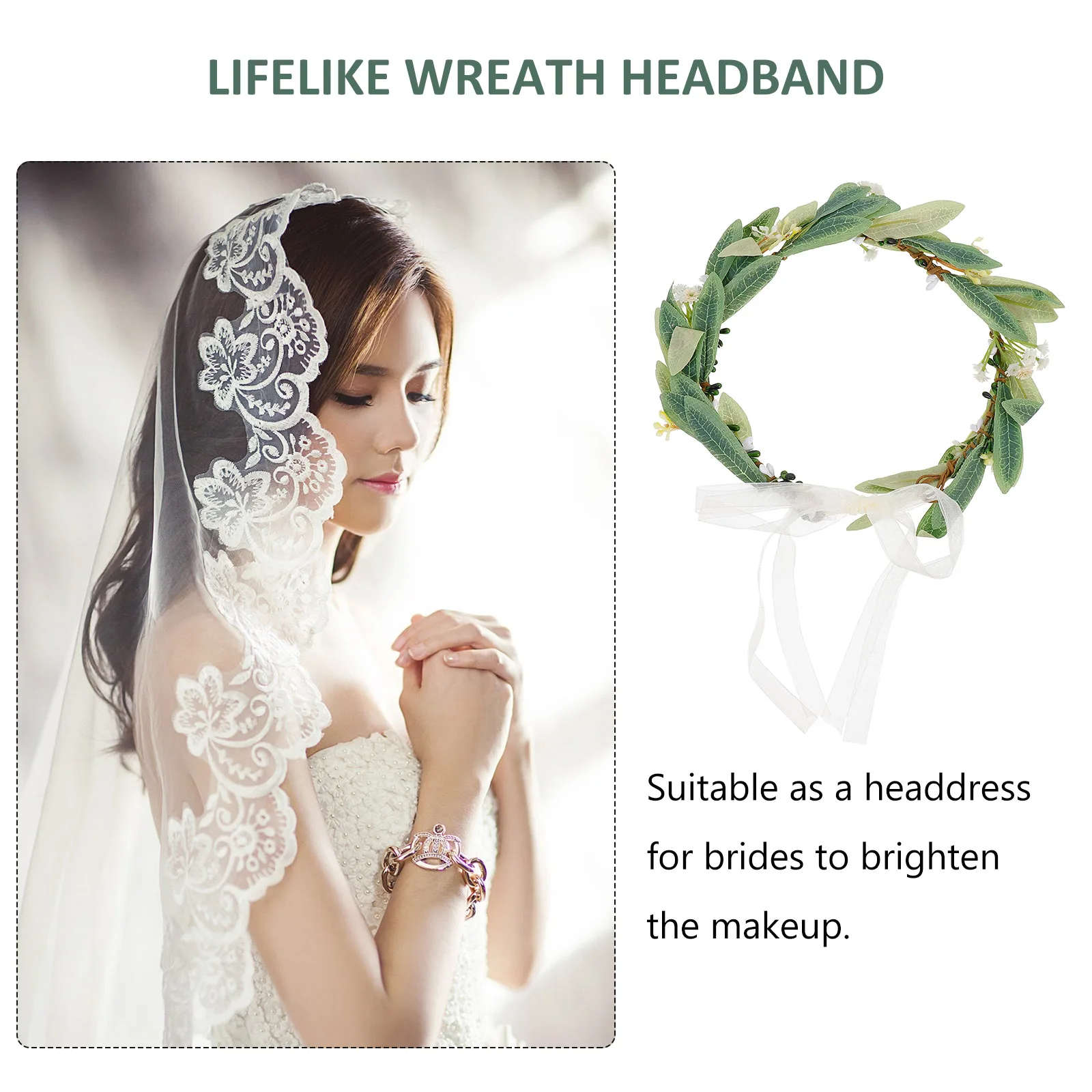 1Pcs Olive Leaf Garland Bridal Headband Lightweight Wedding Party Hair Hoop Flower Headdress Flower Headband Party Hair Hoop
1Pcs Olive Leaf Garland Bridal Headband Lightweight Wedding Party Hair Hoop Flower Headdress Flower Headband Party Hair Hoop