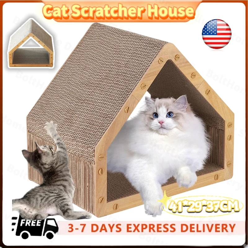 Cat Scratcher Cat Scratching Board - Foldable - Triangle 6 Usable Sides Scratchers for Indoor Cats, Vertical Cat Scratch Pads
Cat Scratcher Cat Scratching Board - Foldable - Triangle 6 Usable Sides Scratchers for Indoor Cats, Vertical Cat Scratch Pads