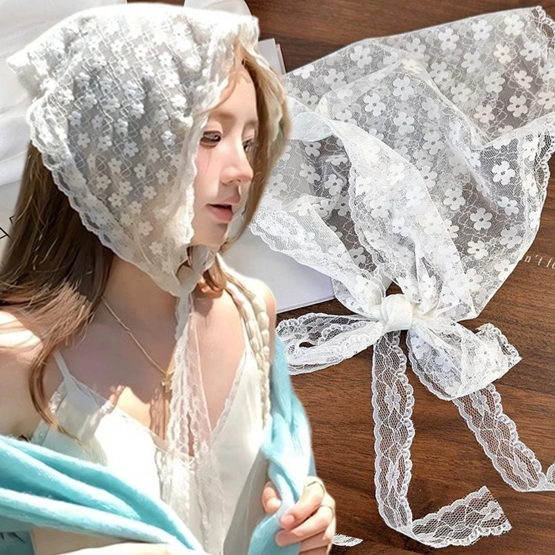 Retro Lace Bandana Headband Print Hair Scarf Bohemia Triangle Headscarf White Hair Bands for Womens Girl Fashion Sweet Kerchief
Retro Lace Bandana Headband Print Hair Scarf Bohemia Triangle Headscarf White Hair Bands for Womens Girl Fashion Sweet Kerchief