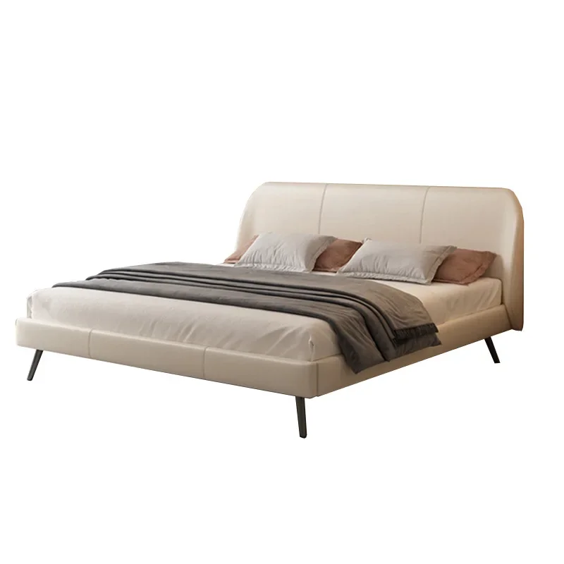 Leather bed, modern, simple, light luxury, master bedroom, high foot, flush edge bed
Leather bed, modern, simple, light luxury, master bedroom, high foot, flush edge bed