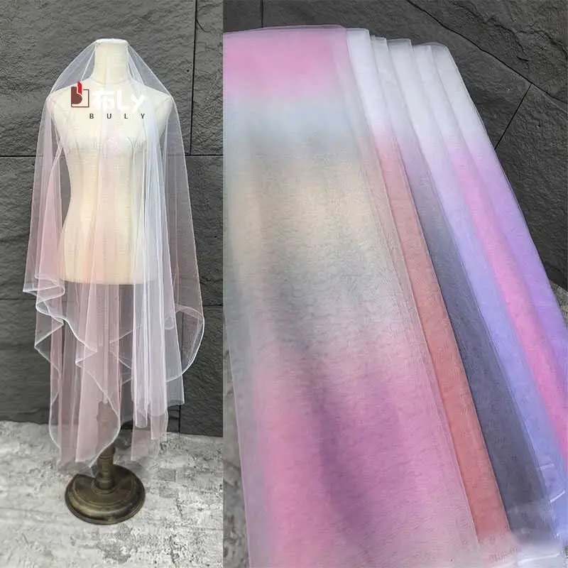 Gradient Color Skin-friendly Soft Mesh Fabric for Designer Wedding Hanfu Dress Handmade DIY Sewing Material
Gradient Color Skin-friendly Soft Mesh Fabric for Designer Wedding Hanfu Dress Handmade DIY Sewing Material