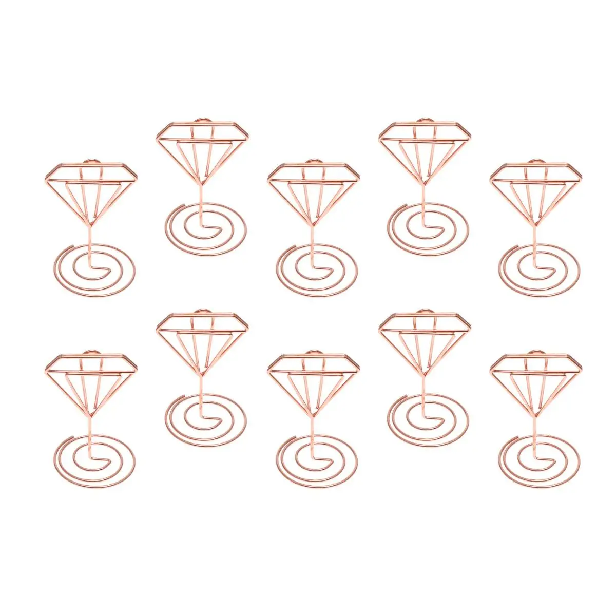 20 Pcs Metal Business Card Holder Photo Memo Stand for Wedding Table Numbers Note Clip Diamond Shape Desk Organizer
20 Pcs Metal Business Card Holder Photo Memo Stand for Wedding Table Numbers Note Clip Diamond Shape Desk Organizer