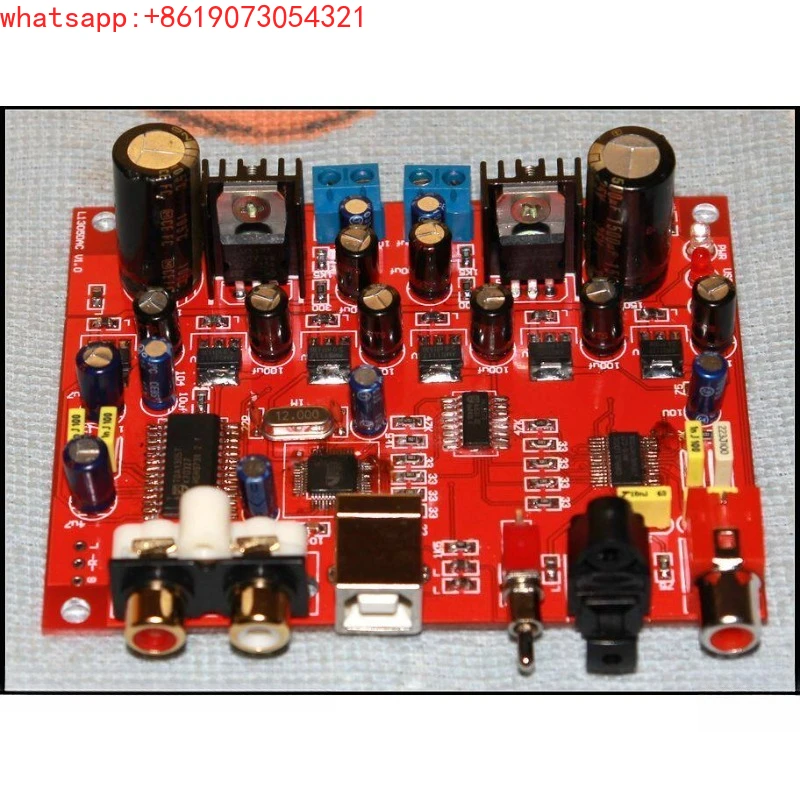 L1305 TDA1305 coaxial, fiber optic, USB full-function fever decoding board
L1305 TDA1305 coaxial, fiber optic, USB full-function fever decoding board