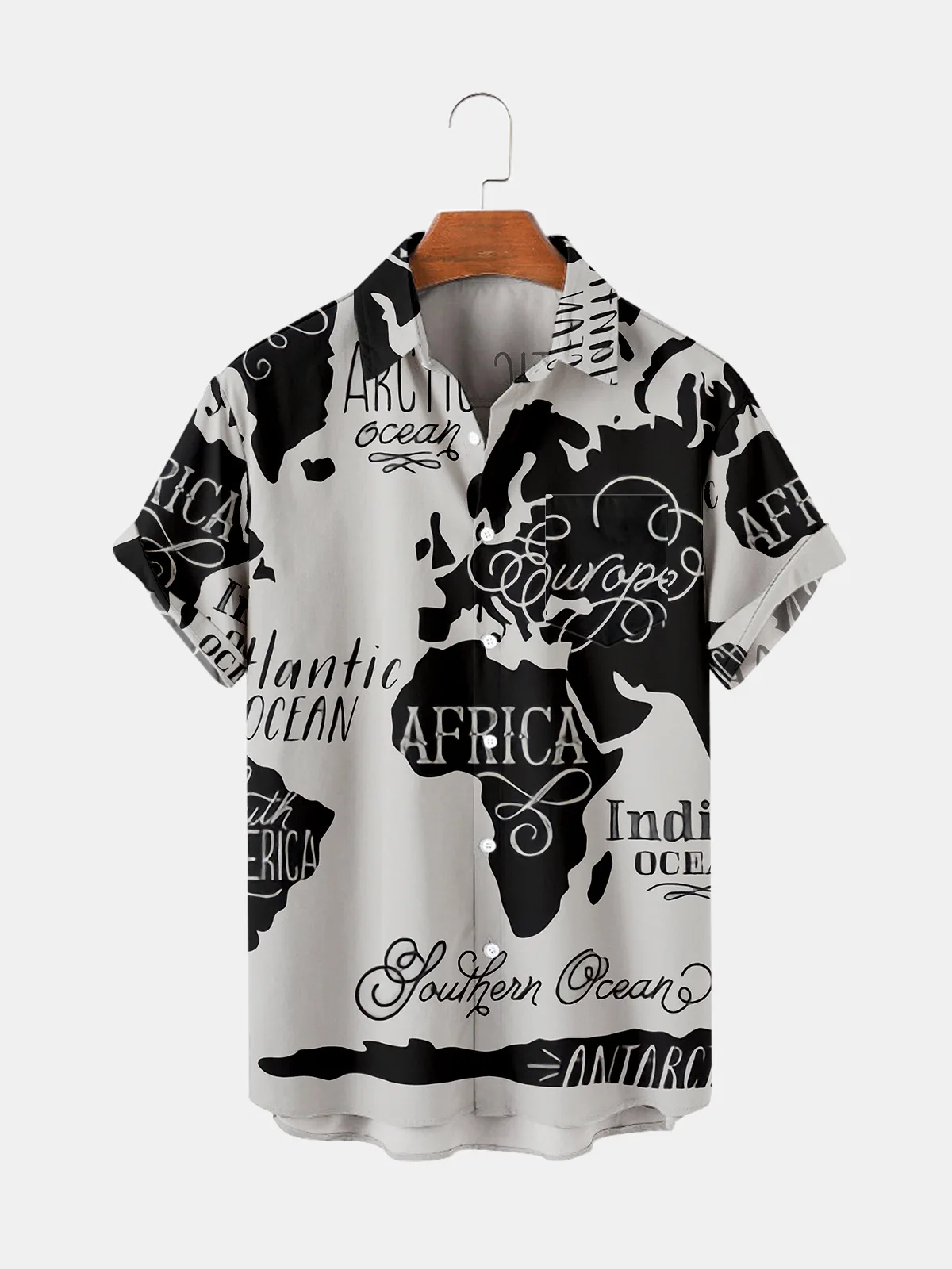 New Hot Sale World Map Pattern Shirts 3D Digital Printed Loose Plus Size Button Up Short Sleeve Tops for Men And Women
New Hot Sale World Map Pattern Shirts 3D Digital Printed Loose Plus Size Button Up Short Sleeve Tops for Men And Women