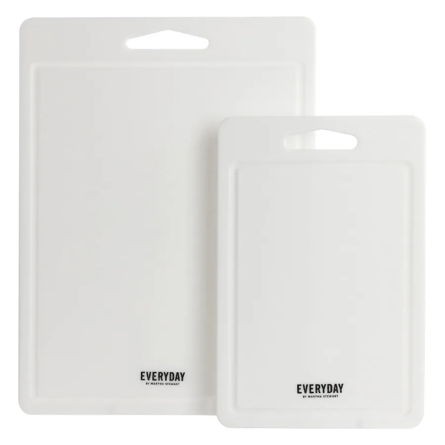 Everyday Fayer 2 Piece Polypropylene 16in and 12in Cutting Board Set in White
Everyday Fayer 2 Piece Polypropylene 16in and 12in Cutting Board Set in White