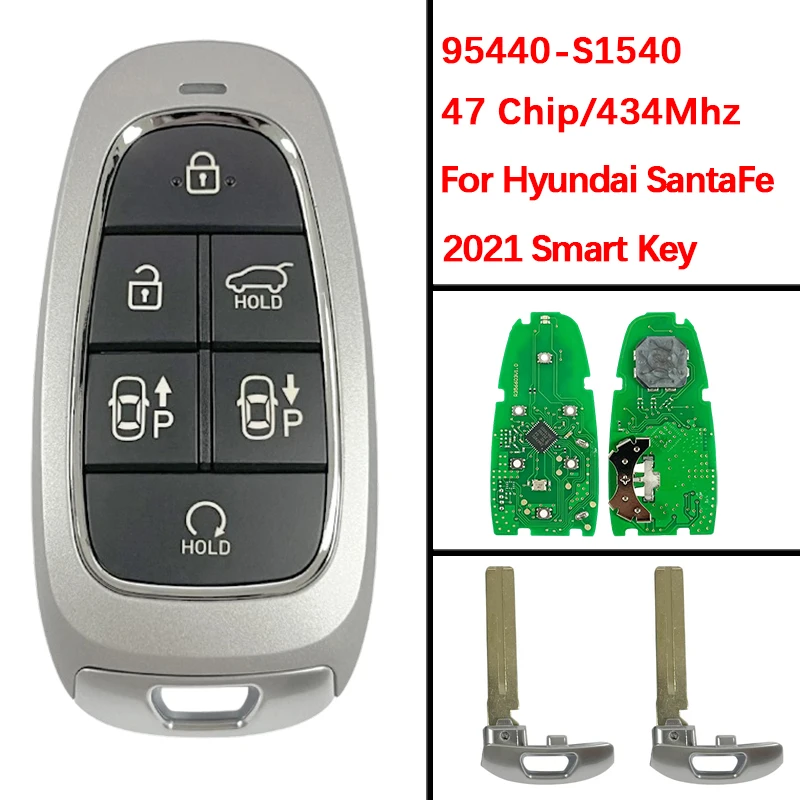 CN020230 Послепродажный смарт-ключ, пульт дистанционного управления, 6 кнопок, 433 МГц, чип HITAG 3 ID47, 95440-S1540 для Hyundai Santa Fe 2021
CN020230 Послепродажный смарт-ключ, пульт дистанционного управления, 6 кнопок, 433 МГц, чип HITAG 3 ID47, 95440-S1540 для Hyundai Santa Fe 2021