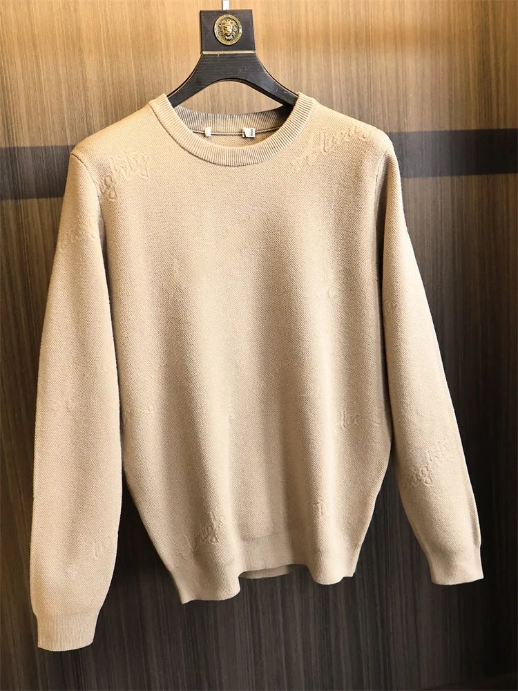 Homesure Men's Long Sve Knitted Sweater Faionable Urban Sle round Ne Warmth Letter Embroidery High Densi Fabric
Homesure Men's Long Sve Knitted Sweater Faionable Urban Sle round Ne Warmth Letter Embroidery High Densi Fabric