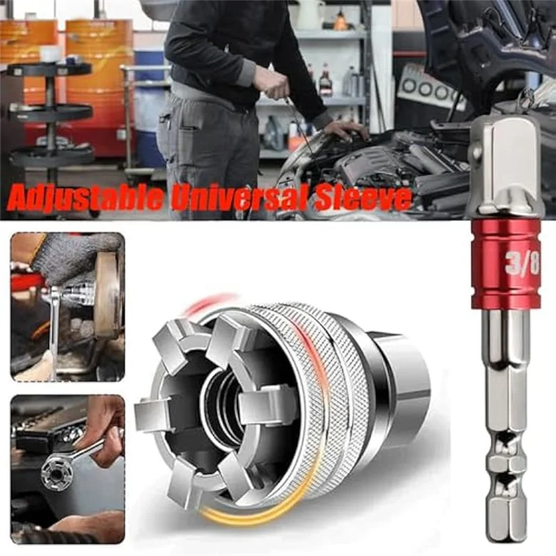 Multi-Function Universal Socket Wrench Tool,Adjustable Universal Socket Tool Set,Multifunction Socket Adjust 10-19Mm-ABUA
Multi-Function Universal Socket Wrench Tool,Adjustable Universal Socket Tool Set,Multifunction Socket Adjust 10-19Mm-ABUA