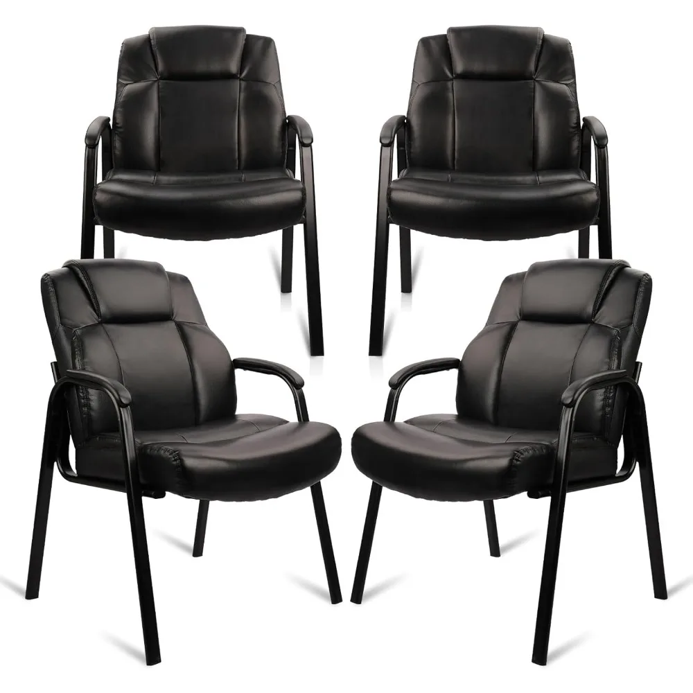 Tall 500 lb, Leather Reception with Padded Arm Rest -Black, 4 Pack, Conference Chairs
Tall 500 lb, Leather Reception with Padded Arm Rest -Black, 4 Pack, Conference Chairs