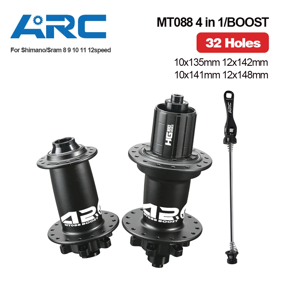 ARC MT088 BOOST 4 IN 1 Front Bike Hubs MTB Mountain Bike Hubs 15x110 12x148 10x141 Disc Brake 180 Clicks Bicycle Hub 32 Holes
ARC MT088 BOOST 4 IN 1 Front Bike Hubs MTB Mountain Bike Hubs 15x110 12x148 10x141 Disc Brake 180 Clicks Bicycle Hub 32 Holes