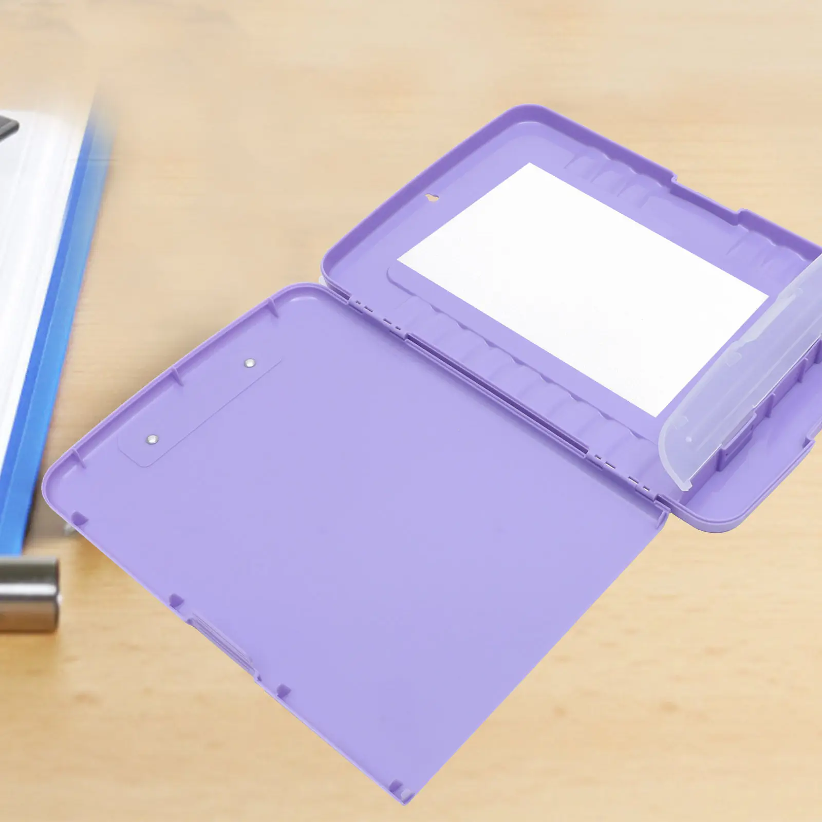 Multi-Purpose Light Purple PP Clipboard with Storage Large Capacity A4 Paper Organizer Portable Document Holder Writing Board
Multi-Purpose Light Purple PP Clipboard with Storage Large Capacity A4 Paper Organizer Portable Document Holder Writing Board