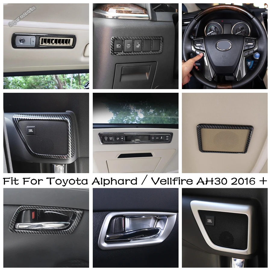 Carbon Fiber Look Interior For Toyota Alphard / Vellfire AH30 2016 - 2021 Stereo Speaker Frame Steering Wheel Cover Trim Matte
Carbon Fiber Look Interior For Toyota Alphard / Vellfire AH30 2016 - 2021 Stereo Speaker Frame Steering Wheel Cover Trim Matte