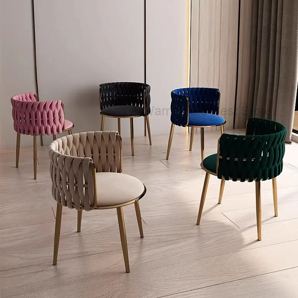 Unique Metal Legs Dining Table Chairs Fashion Kitchen Hotel Lounge Soft Comfort Chairs Designer Single Muebles Home Furniture
Unique Metal Legs Dining Table Chairs Fashion Kitchen Hotel Lounge Soft Comfort Chairs Designer Single Muebles Home Furniture