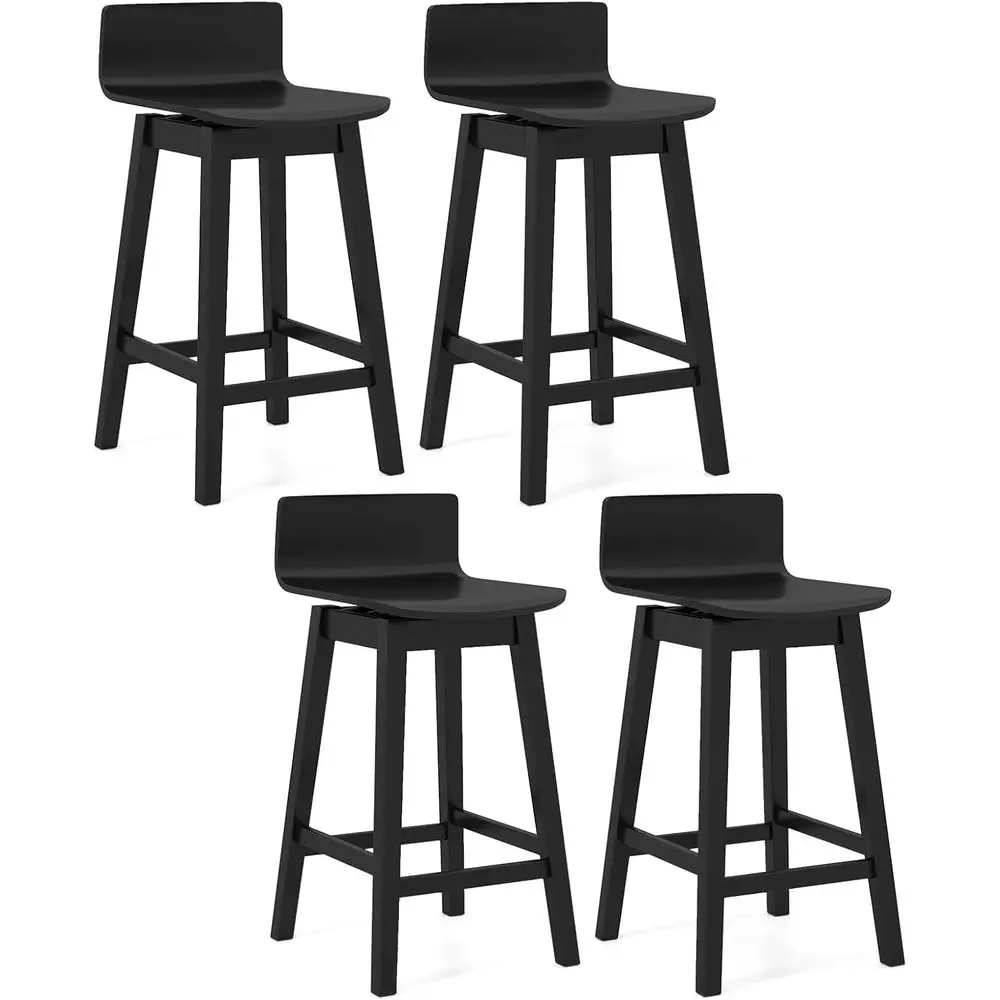 Набор из 4 вращающихся барных стульев, деревянные барные стулья для барной стойки высотой 24,5 дюйма с ножками из каучукового дерева, низкой спинкой, подставкой для ног, в стиле амбар.
Набор из 4 вращающихся барных стульев, деревянные барные стулья для барной стойки высотой 24,5 дюйма с ножками из каучукового дерева, низкой спинкой, подставкой для ног, в стиле амбар.