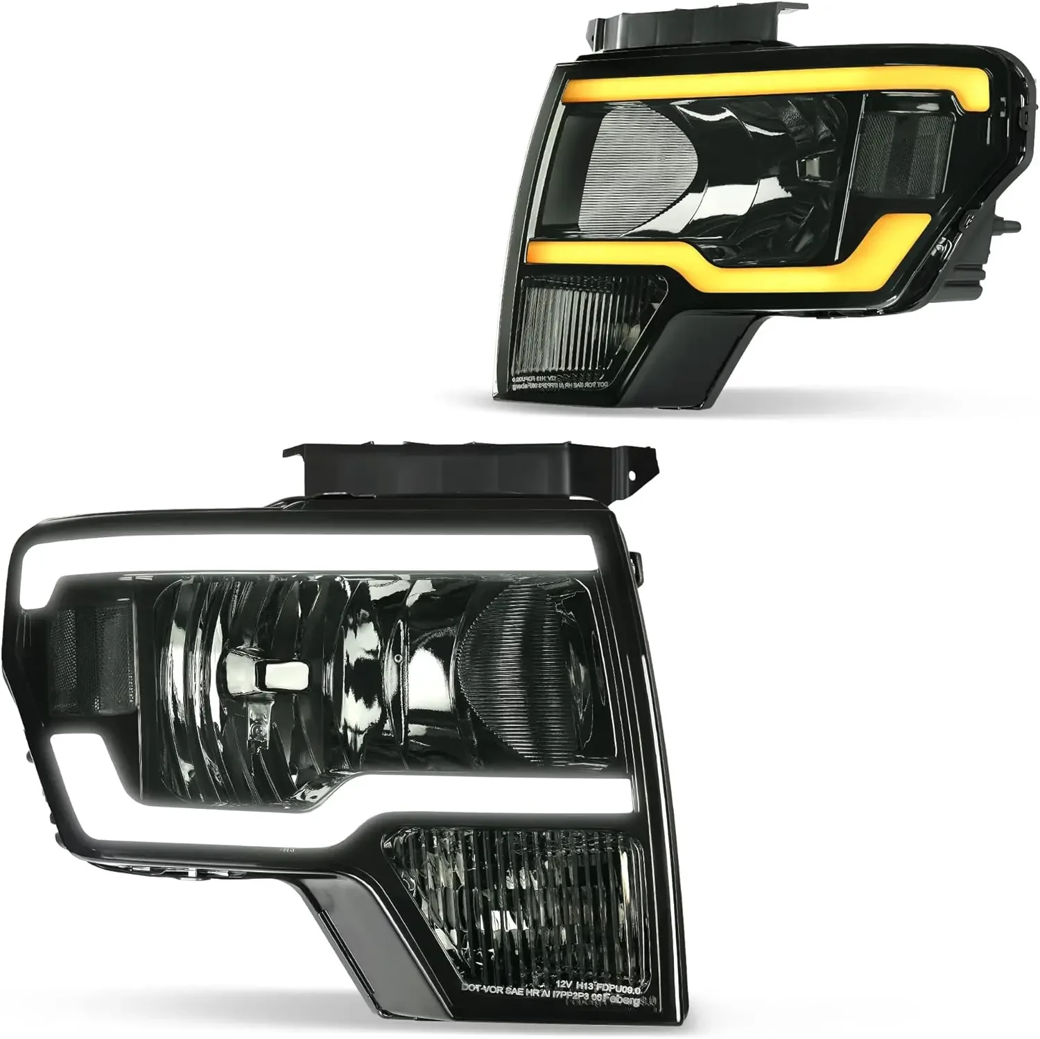 Headlights Assembly Compatible with 2009 2010 2011 2012 2013 2014 Ford F150 F-150 DRL Headlamp with Switchback LED Tube Driver a
Headlights Assembly Compatible with 2009 2010 2011 2012 2013 2014 Ford F150 F-150 DRL Headlamp with Switchback LED Tube Driver a