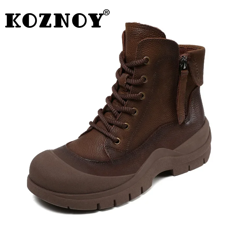 Koznoy 3.5cm Natural Cow Genuine Leather Ankle Mid Calf Motorcycle Booties Woman Thick Sold Platform Wedge Spring Autumn Shoes
Koznoy 3.5cm Natural Cow Genuine Leather Ankle Mid Calf Motorcycle Booties Woman Thick Sold Platform Wedge Spring Autumn Shoes
