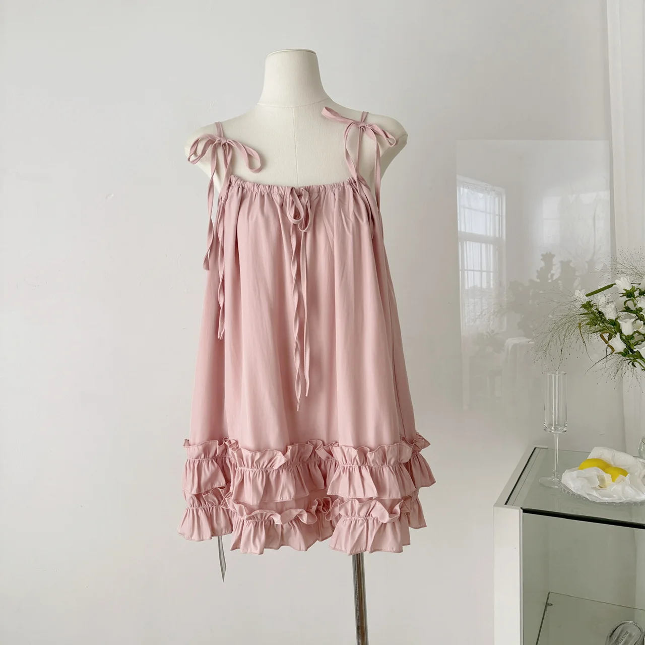 Summer Mori Girl Dress Women Sweet Solid Color Ribbon Cake Dress New Ruffles Loose Sleeveless Female Kawaii Cotton Dresses
Summer Mori Girl Dress Women Sweet Solid Color Ribbon Cake Dress New Ruffles Loose Sleeveless Female Kawaii Cotton Dresses