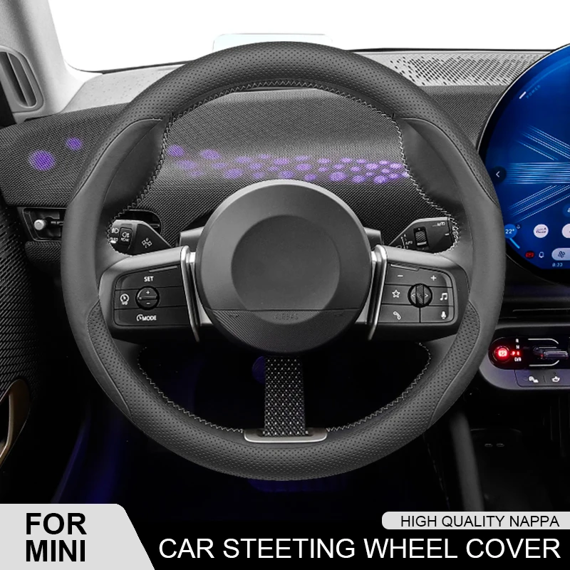 Non-Slip Leather Car Steering Wheel Cover For BMW MINI Cooper R50 R55 R56 F57 Clubman Countryman Clubvan Coupe Auto Accessories
Non-Slip Leather Car Steering Wheel Cover For BMW MINI Cooper R50 R55 R56 F57 Clubman Countryman Clubvan Coupe Auto Accessories