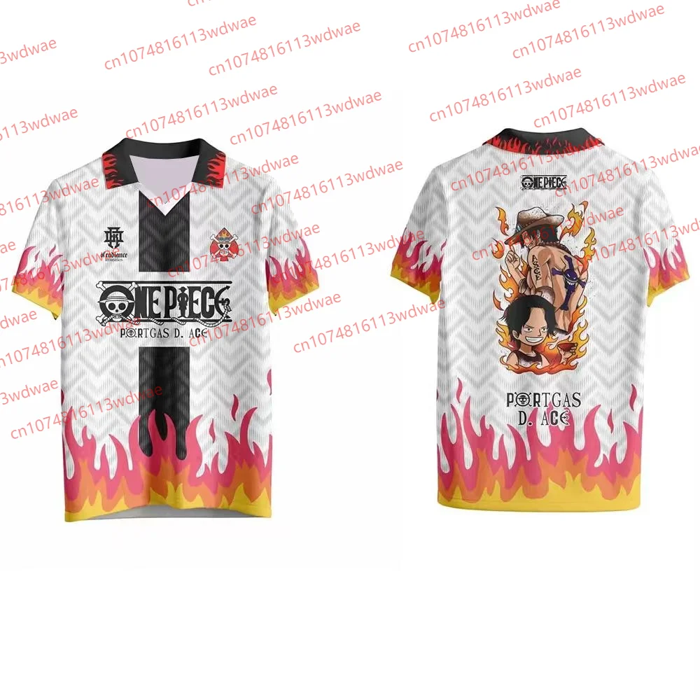 One Piece Ace T-Shirt Anime White Flame Short Sleeve Tee Unisex Portgas D. Ace Shirt Outdoor Jersey Japanese Classic Anime Tee 
One Piece Ace T-Shirt Anime White Flame Short Sleeve Tee Unisex Portgas D. Ace Shirt Outdoor Jersey Japanese Classic Anime Tee