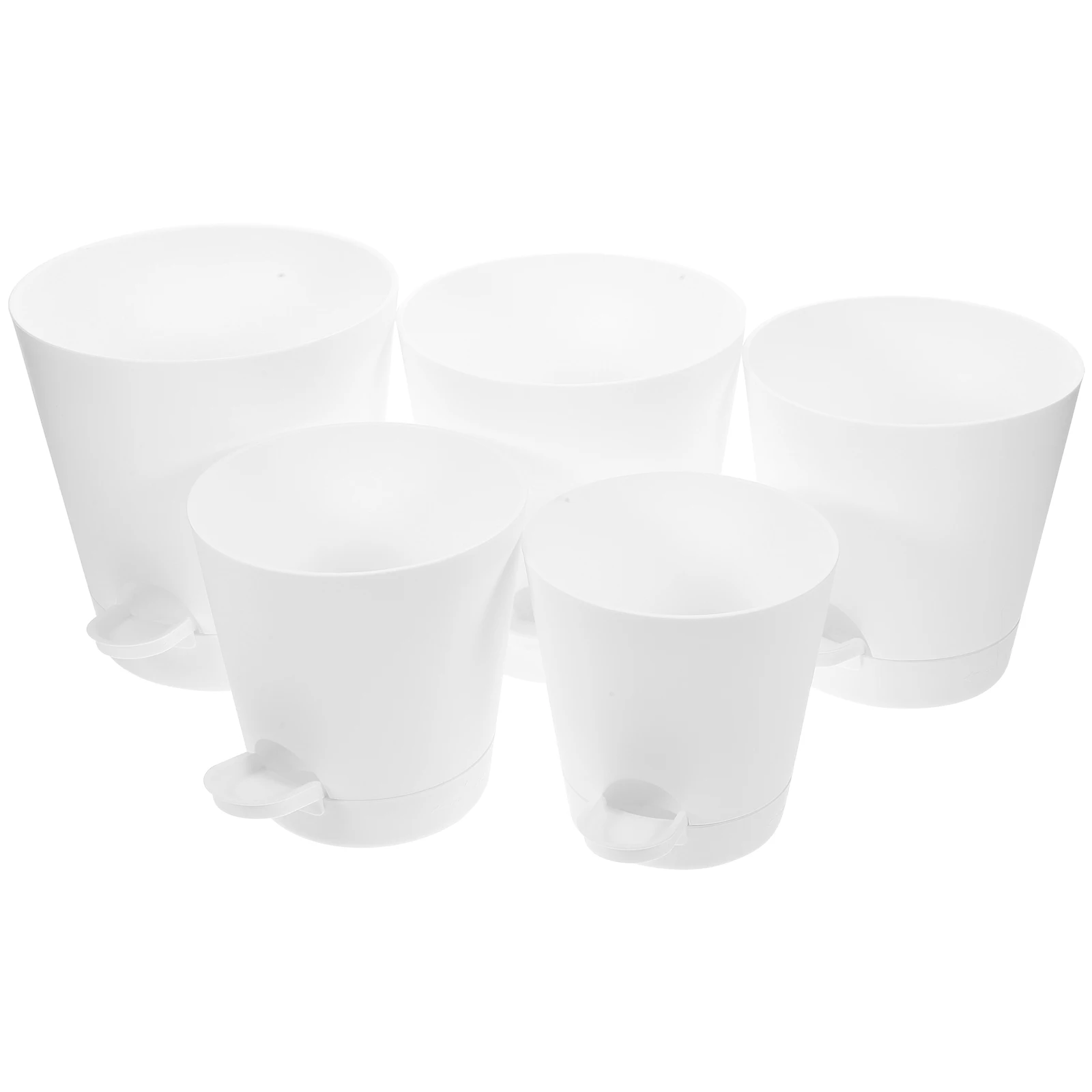 5 Pcs Self Watering Flower Pots Lightweight Durable PP Material Automatic Planter for Indoor Plants Decor
5 Pcs Self Watering Flower Pots Lightweight Durable PP Material Automatic Planter for Indoor Plants Decor