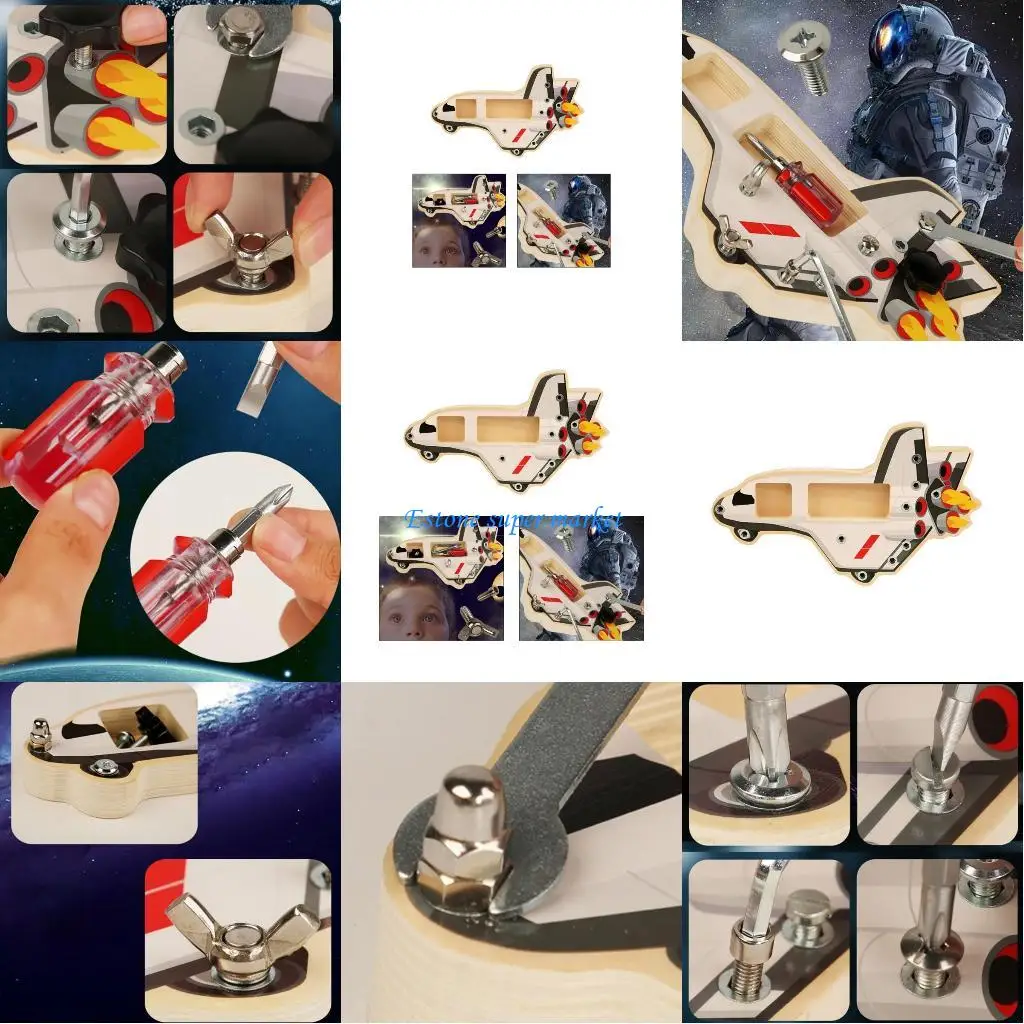 090B Kids Busy Boards Materials Educational Wooden Toy Learn Sensory Busy Activity Spaceship Gift For Toddler
090B Kids Busy Boards Materials Educational Wooden Toy Learn Sensory Busy Activity Spaceship Gift For Toddler