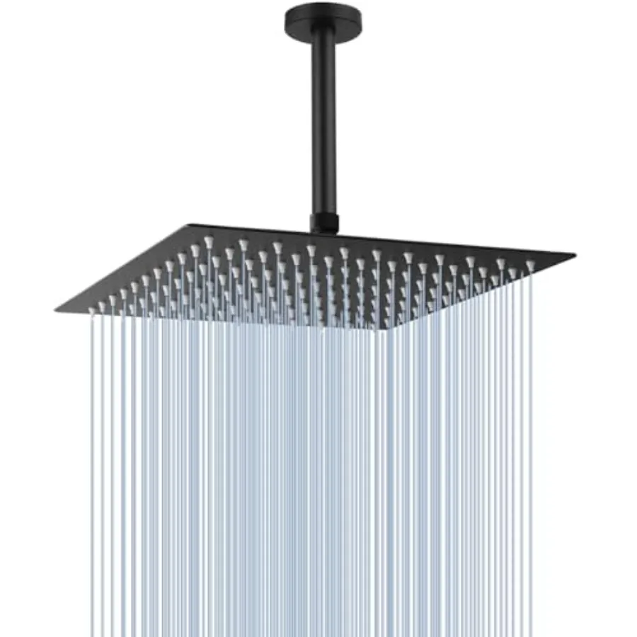 Rain Shower Head with Arm and Flange High Flow Ceiling Rainfall Showerhead Made of All Metal Stainless Steel Waterfall Full Bod
Rain Shower Head with Arm and Flange High Flow Ceiling Rainfall Showerhead Made of All Metal Stainless Steel Waterfall Full Bod