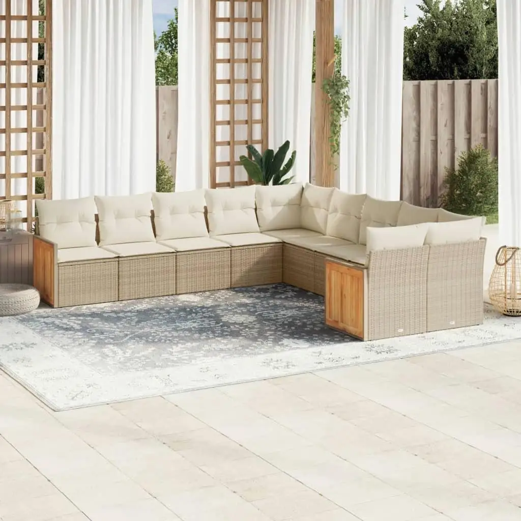 Cozy Beige Poly Rattan Garden Sofa Set with Powder Coated Steel Frame for Outdoor Relaxation
Cozy Beige Poly Rattan Garden Sofa Set with Powder Coated Steel Frame for Outdoor Relaxation