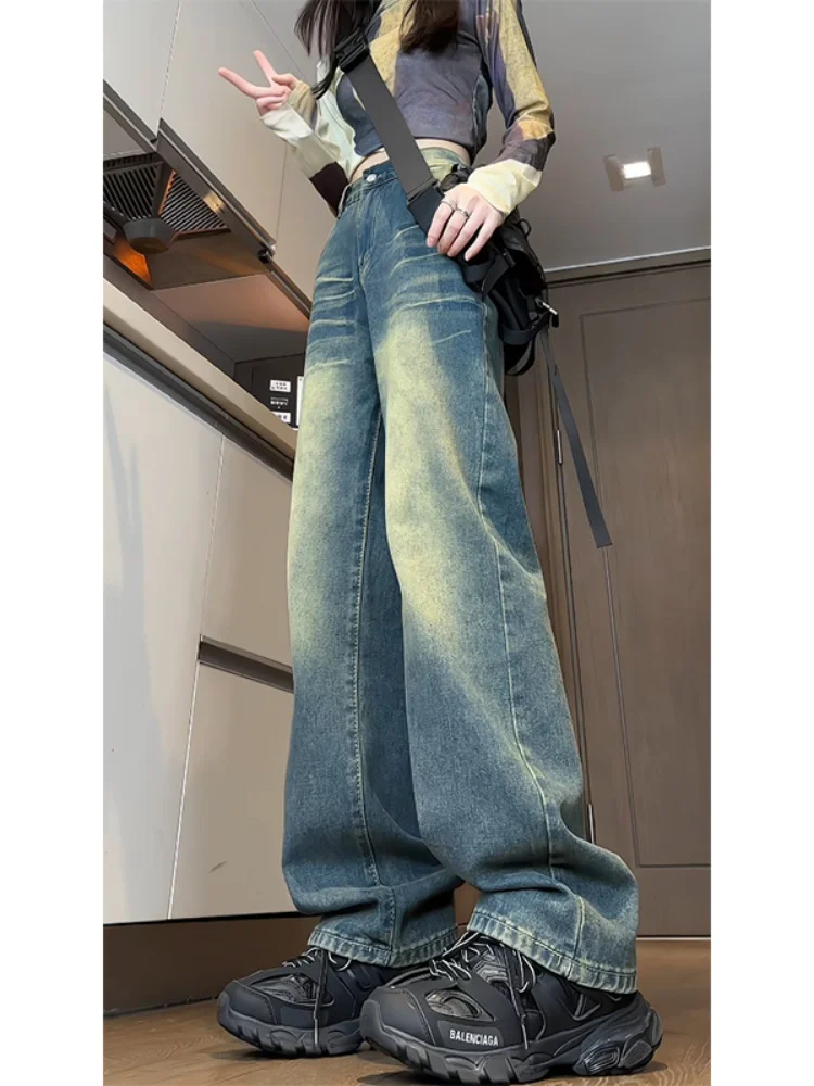 aduated Wa Men's Jeans Loose Straight Leg Wide Leg Pants Spring Autumn American Retro Cleanfit Trousers Youth Wear
aduated Wa Men's Jeans Loose Straight Leg Wide Leg Pants Spring Autumn American Retro Cleanfit Trousers Youth Wear