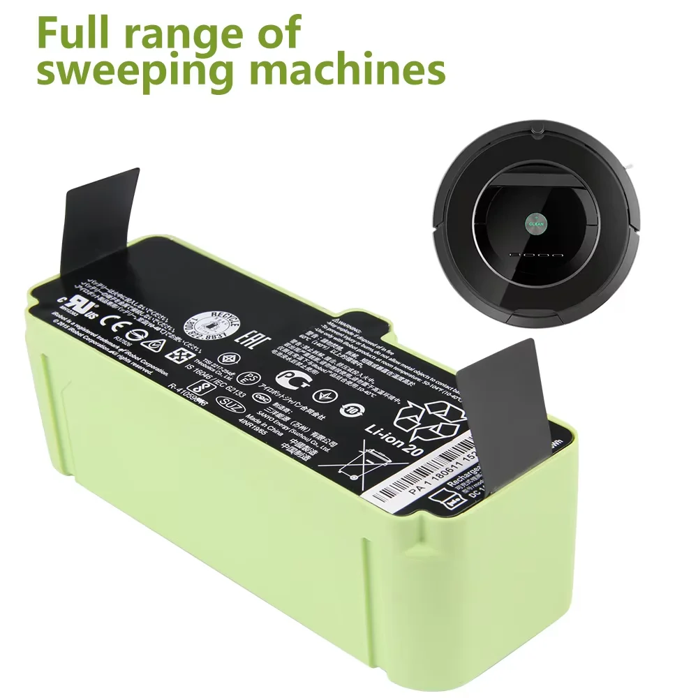 1800LI 2130LI Сменный аккумулятор для пылесоса iRobot Roomba 500 600 700 800 серии 528 620 790 880 1800 мАч 2130 мАч
1800LI 2130LI Сменный аккумулятор для пылесоса iRobot Roomba 500 600 700 800 серии 528 620 790 880 1800 мАч 2130 мАч