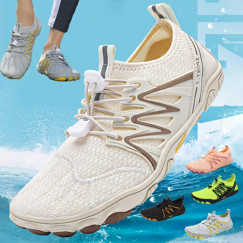 Мужские и женские водные кроссовки для активного отдыха, обувь для плавания с пятью пальцами, быстросохнущая, для пляжа и спортзала
Мужские и женские водные кроссовки для активного отдыха, обувь для плавания с пятью пальцами, быстросохнущая, для пляжа и спортзала