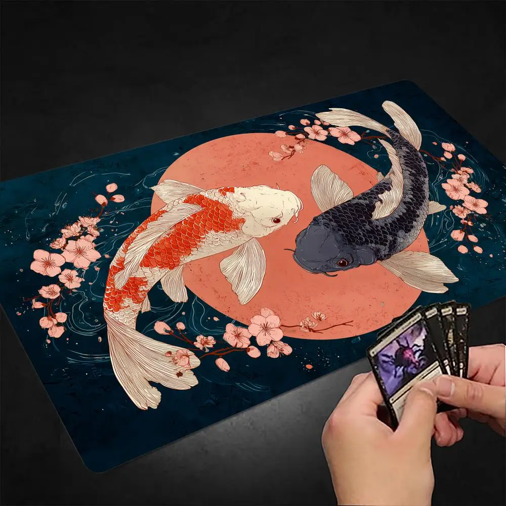 Red sun and koi MTG Playmat Magic Card Battle Mat Non-Slip Durable Commander playmat Board Game Mat for TCG HD printing
Red sun and koi MTG Playmat Magic Card Battle Mat Non-Slip Durable Commander playmat Board Game Mat for TCG HD printing
