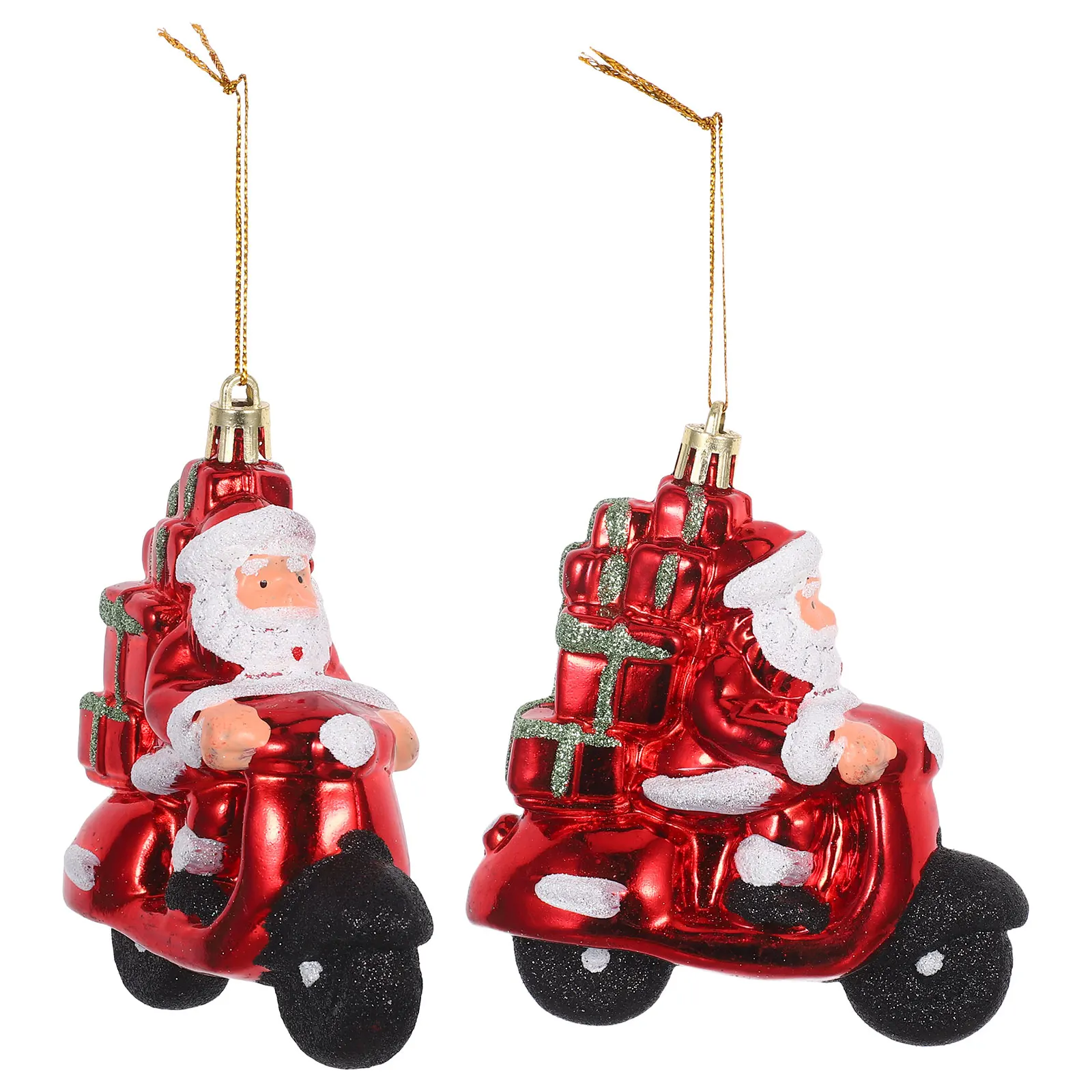 2 Pcs Christmas Decoration Hangings Tree Decorations Accessories Biker Santa Claus 
2 Pcs Christmas Decoration Hangings Tree Decorations Accessories Biker Santa Claus
