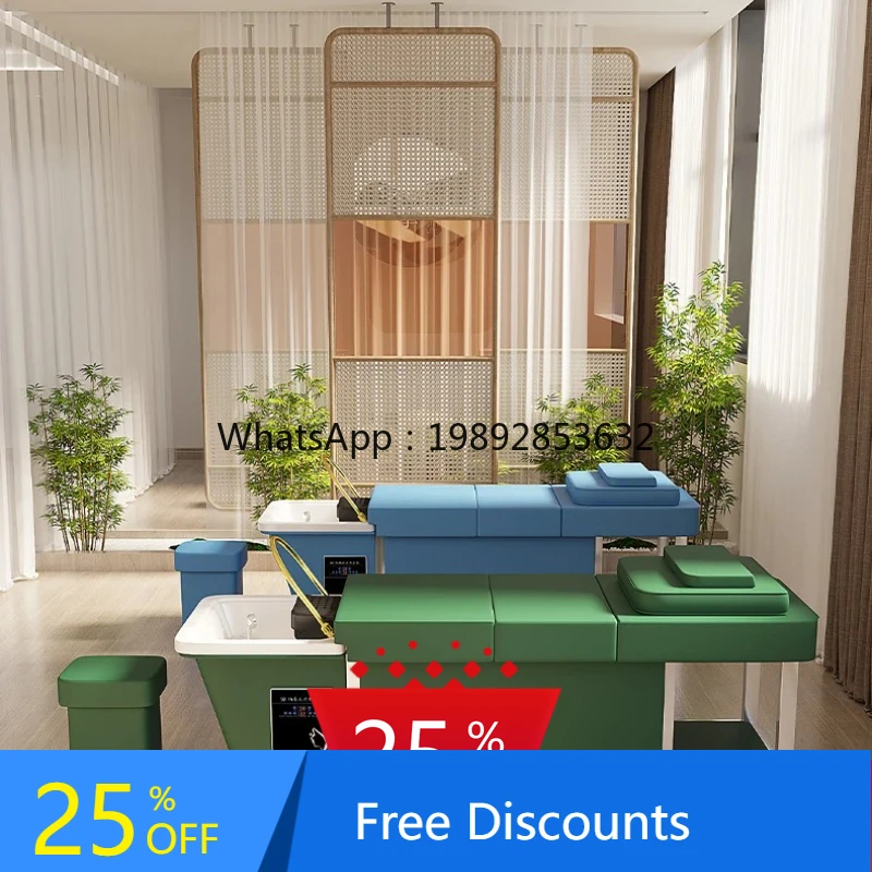 AA Special water storage type free connection up and down water fumigation massage water circulation hair treatment shampoo bed 
AA Special water storage type free connection up and down water fumigation massage water circulation hair treatment shampoo bed