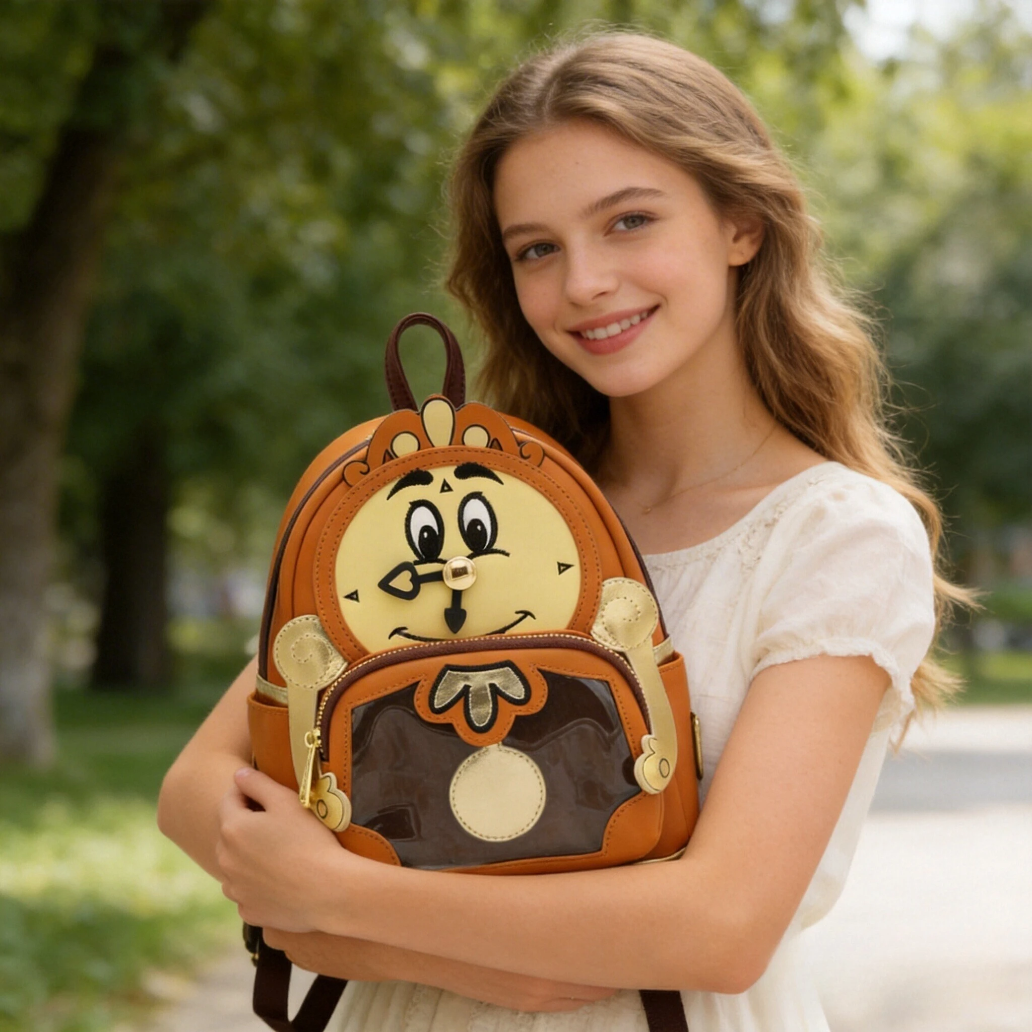 Beauty and The Beast Cogsworth Cartoon Clock Shaped Backpack Fashion Gift Cosplay Mini Backpack
Beauty and The Beast Cogsworth Cartoon Clock Shaped Backpack Fashion Gift Cosplay Mini Backpack