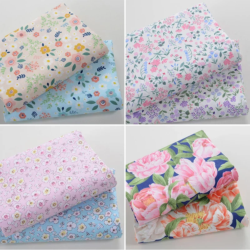 Floral Printed Cotton Liberty Twill Fabric For Quilting Bedding Baby Bed Sheet Flowers DIY Sewing Accessories By Half Meter
Floral Printed Cotton Liberty Twill Fabric For Quilting Bedding Baby Bed Sheet Flowers DIY Sewing Accessories By Half Meter