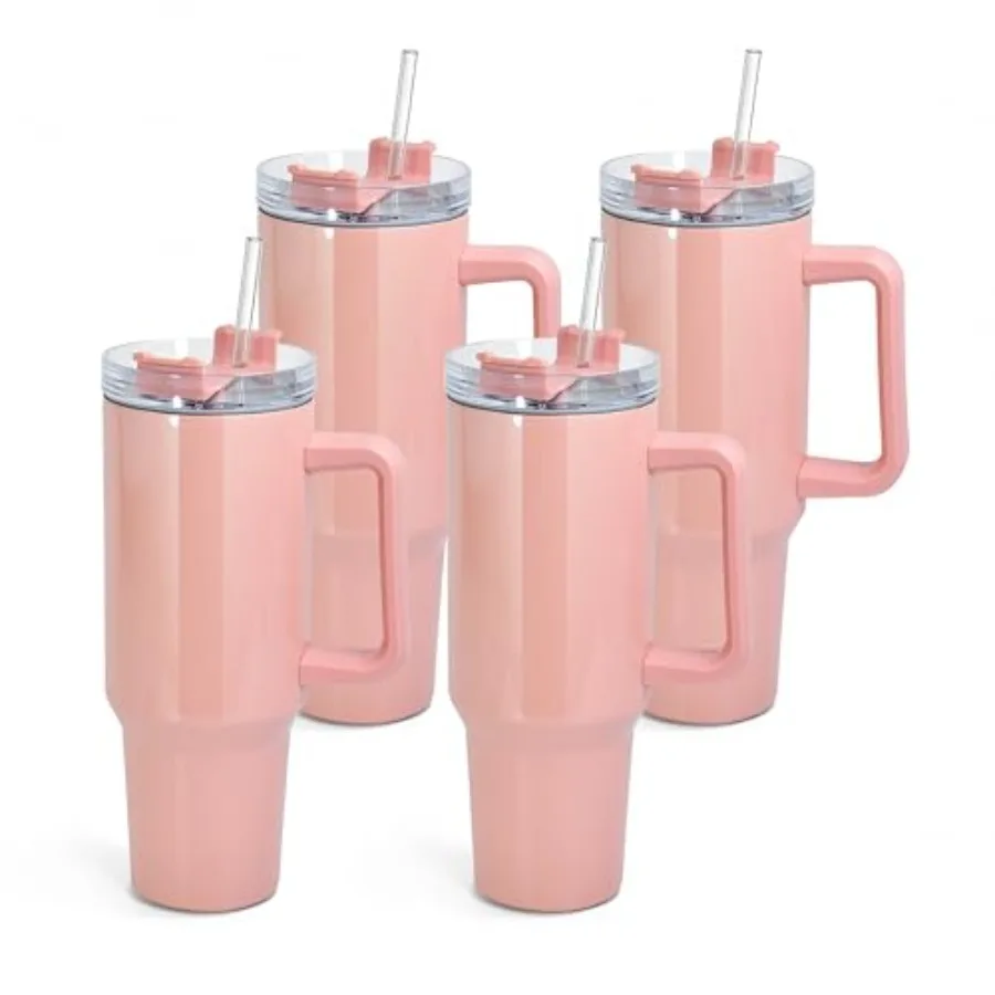 0 oz Sublimation Tumbler with Handle and Straw Stainless Steel Insulated Tumblers Blanks Water Bottle Travel Cups, Pink
0 oz Sublimation Tumbler with Handle and Straw Stainless Steel Insulated Tumblers Blanks Water Bottle Travel Cups, Pink