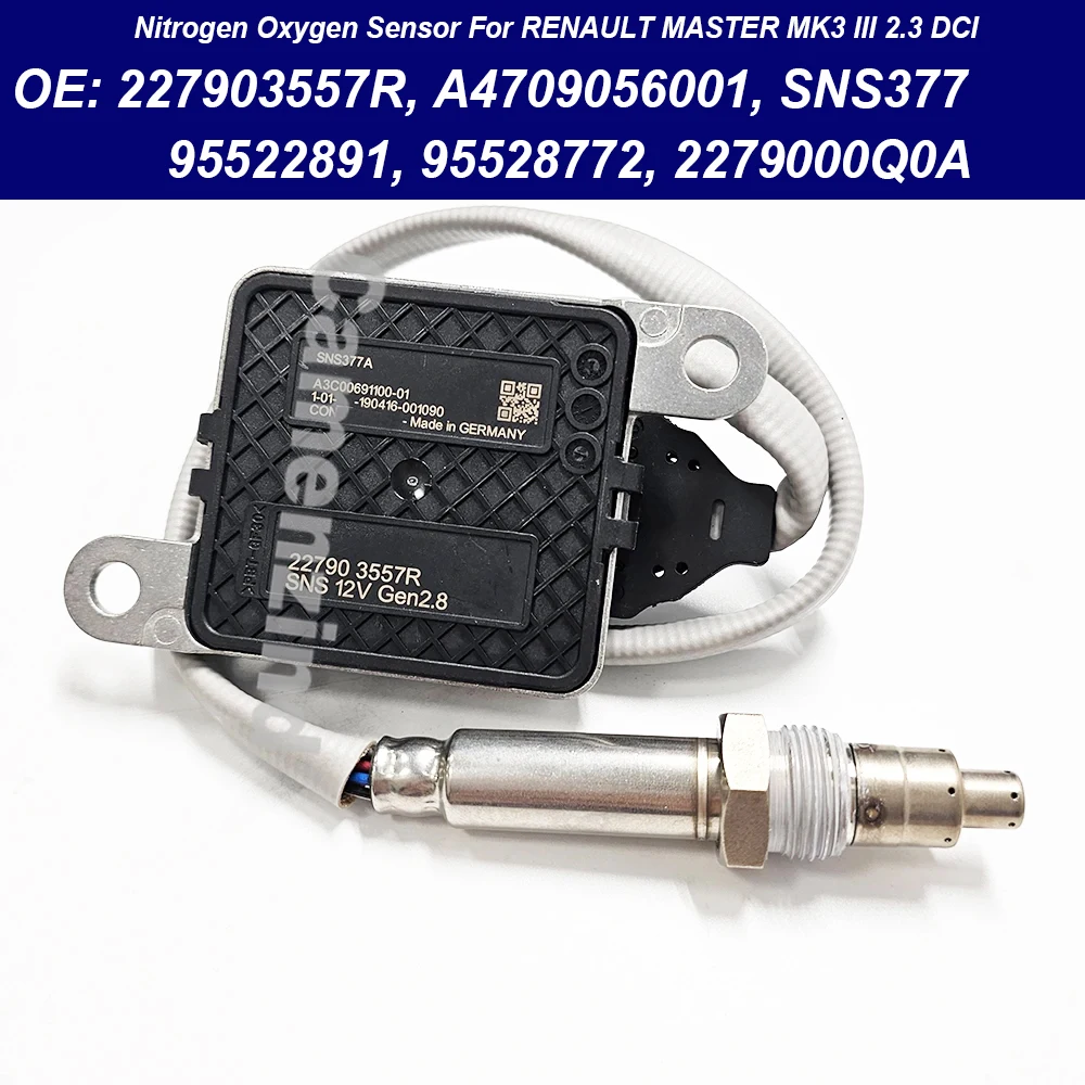 High Quality 227903557R 5WK97377 A4709056001 95522891 95528772 2279000Q0A SNS377 NOX Sensor FOR RENAULT MASTER MK3 III 2.3 DCI
High Quality 227903557R 5WK97377 A4709056001 95522891 95528772 2279000Q0A SNS377 NOX Sensor FOR RENAULT MASTER MK3 III 2.3 DCI