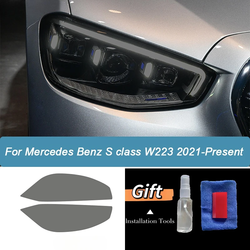 2 Pcs Car Headlight Protective Film For Mercedes Benz S Class W223 2021 Smoked Black Tint Wrap Vinyl Transparent TPU Sticker
2 Pcs Car Headlight Protective Film For Mercedes Benz S Class W223 2021 Smoked Black Tint Wrap Vinyl Transparent TPU Sticker