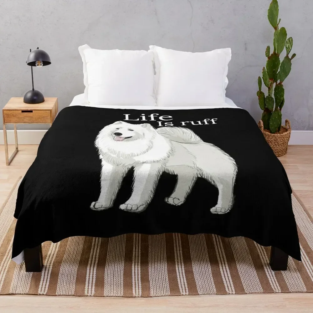 Samoyed Life Is Ruff Throw Blanket Luxurious Soft Blanket Holiday Gift for Family
Samoyed Life Is Ruff Throw Blanket Luxurious Soft Blanket Holiday Gift for Family