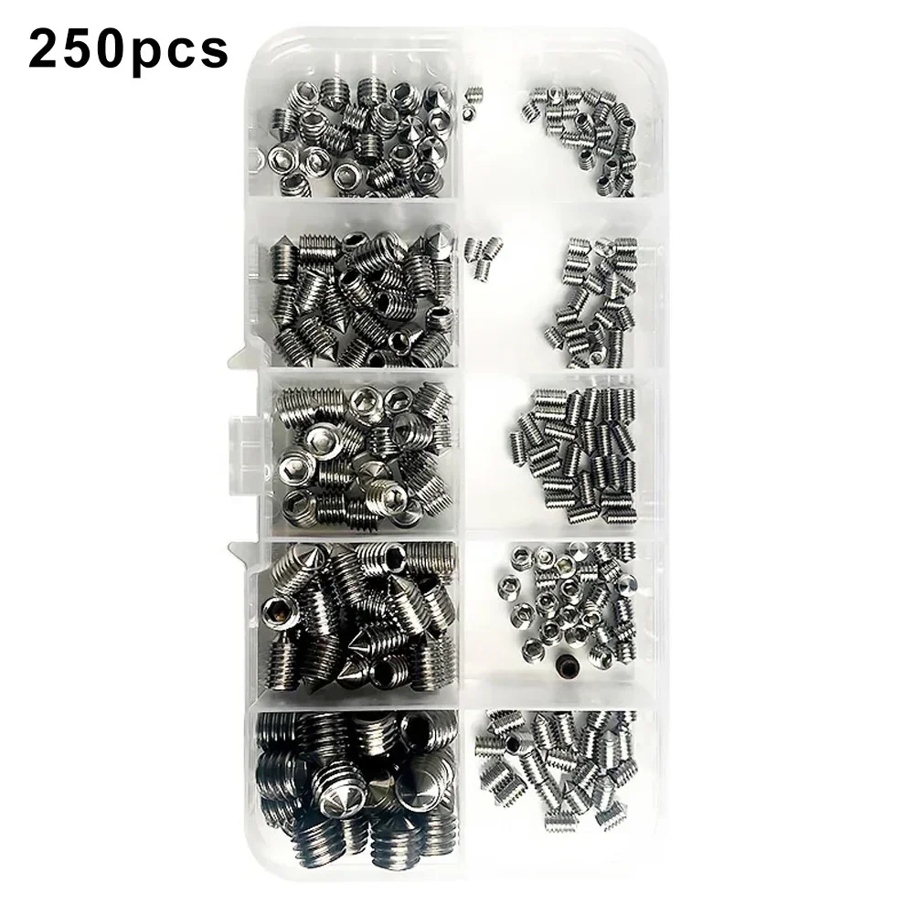 Cone Point Grub Screws 304 Stainless Steel Screws Clear Storage Case Great For Softer Materials For Door Handles
Cone Point Grub Screws 304 Stainless Steel Screws Clear Storage Case Great For Softer Materials For Door Handles