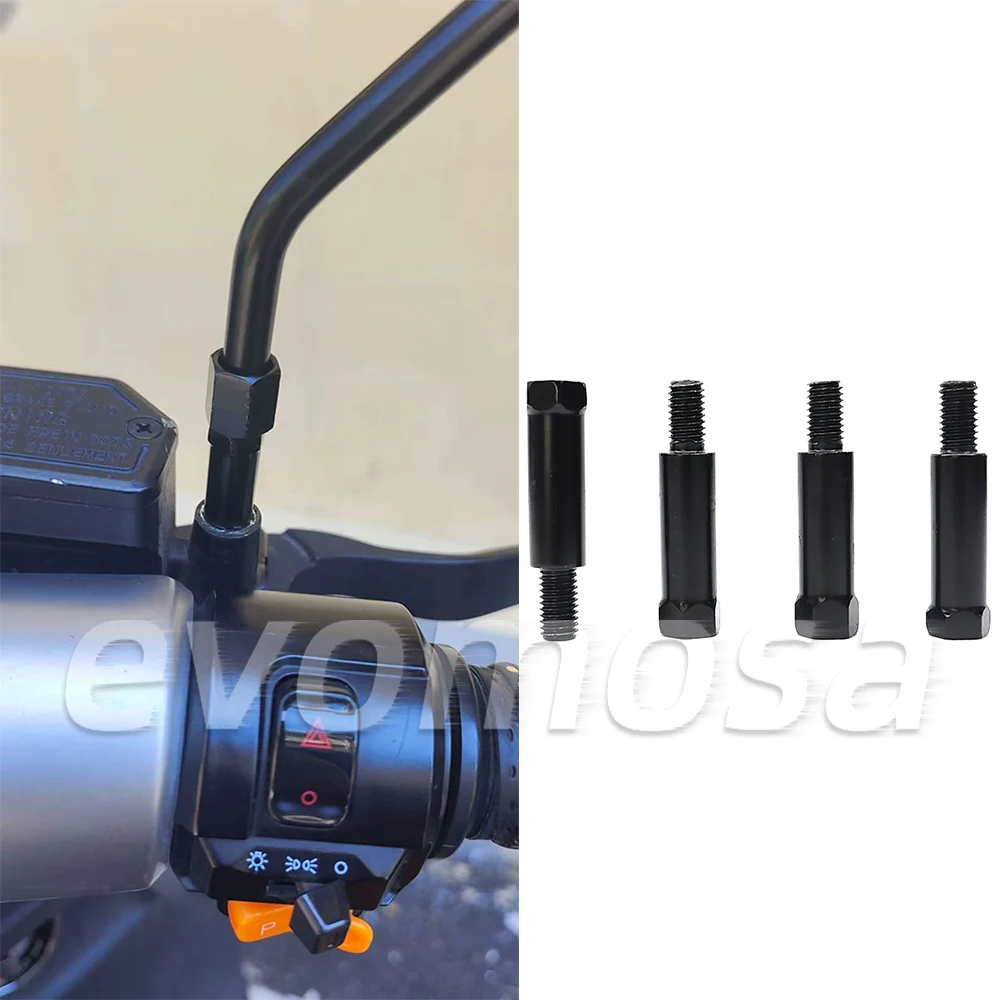 1 Pair Longer Black Motorcycle Rear Mirror Adapters M8 8mm Clockwise Anti-clockwise Right Left Hand Thread Changing Screw
1 Pair Longer Black Motorcycle Rear Mirror Adapters M8 8mm Clockwise Anti-clockwise Right Left Hand Thread Changing Screw