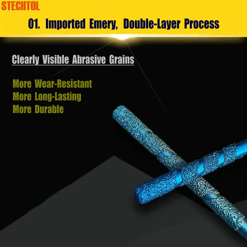 6-12 мм фреза с плоским дном, паяный алмазный гравировальный инструмент, фреза с ЧПУ для резьбы по камню, мрамору, долбежной резки
6-12 мм фреза с плоским дном, паяный алмазный гравировальный инструмент, фреза с ЧПУ для резьбы по камню, мрамору, долбежной резки